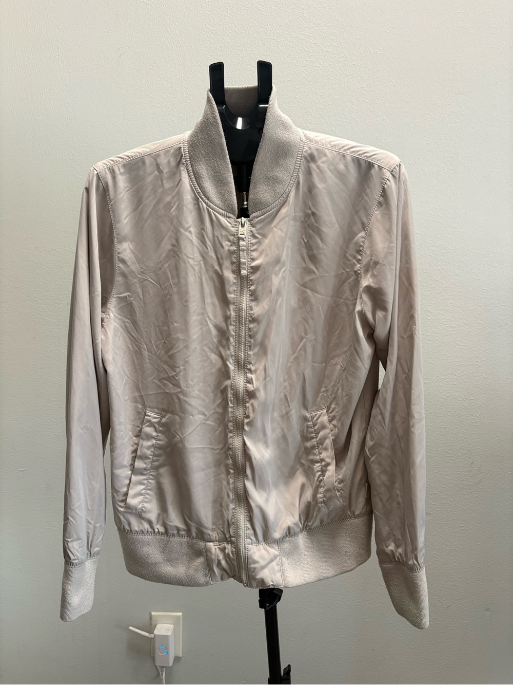 Hollister Light Beige Women's Bomber Jacket